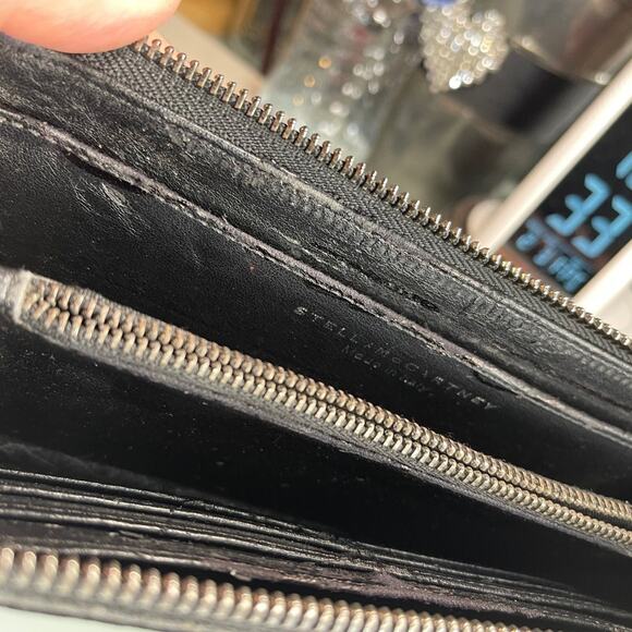 Stella McCartney fallabella black velvet python wallet - Picture 16 of 16